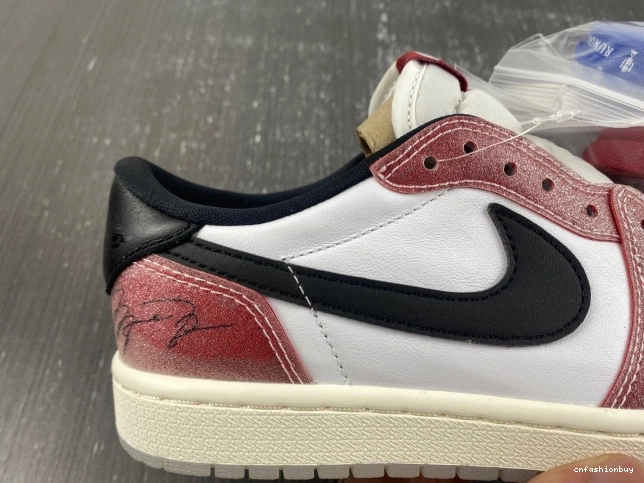 LOW AIR 'RED BLACK' ROOM OG X FN0432-017 1 JORDAN TROPHY 1017